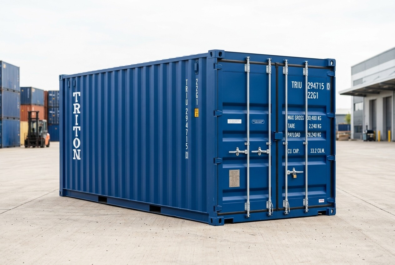 New 20ft shipping container, one-trip condition