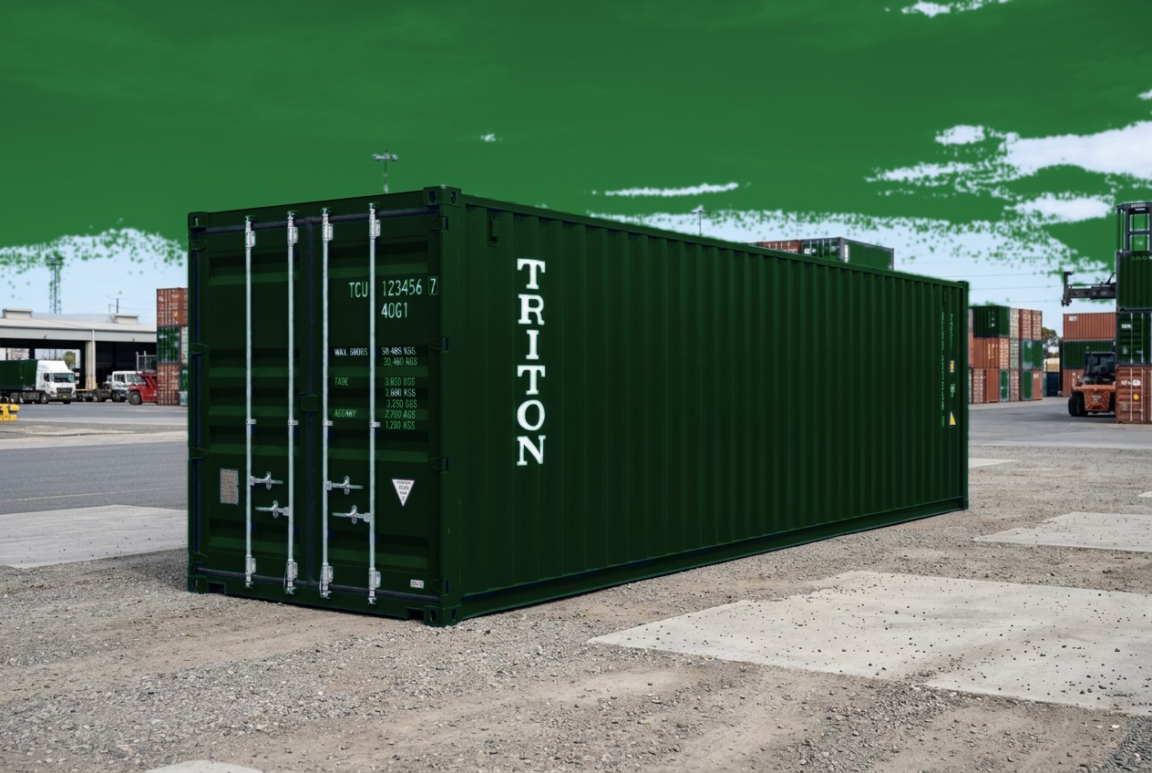 40ft New Container - Forest Green