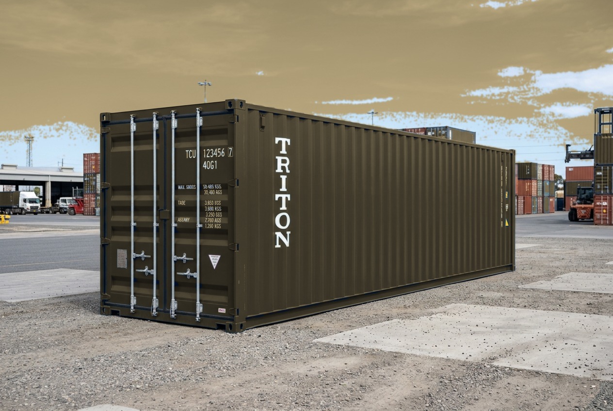 45ft HC New Container - Beige/Tan
